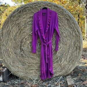 Miss Tina Pink Ruffle Wrap Dress